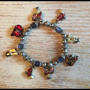Cowgirl charm bracelet