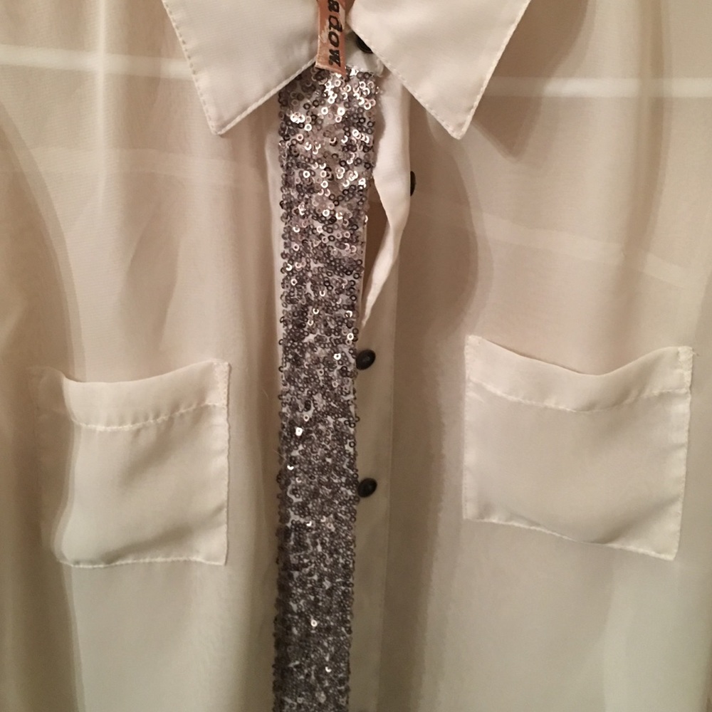 Sheer button up - Picture 2 of 2
