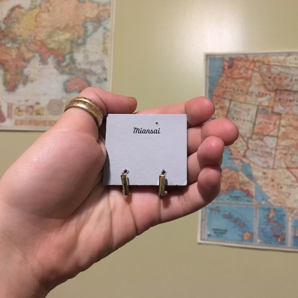 Miansai gold-plated earrings!