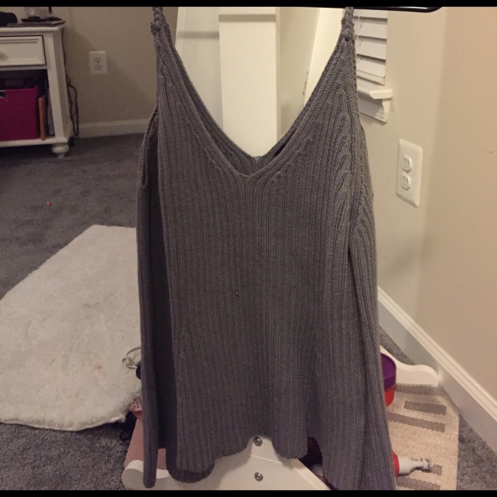 Lulus off the shoulder braided sweater 😍💘😍