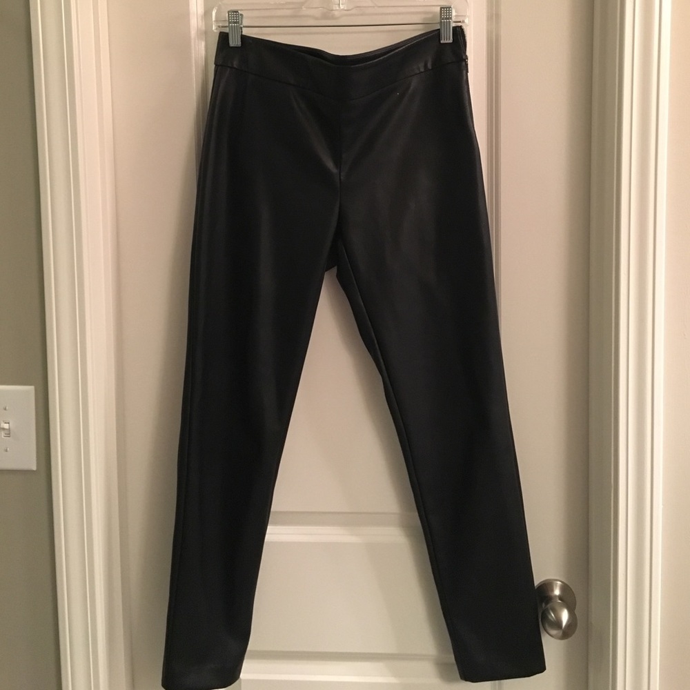 Faux leather leggings