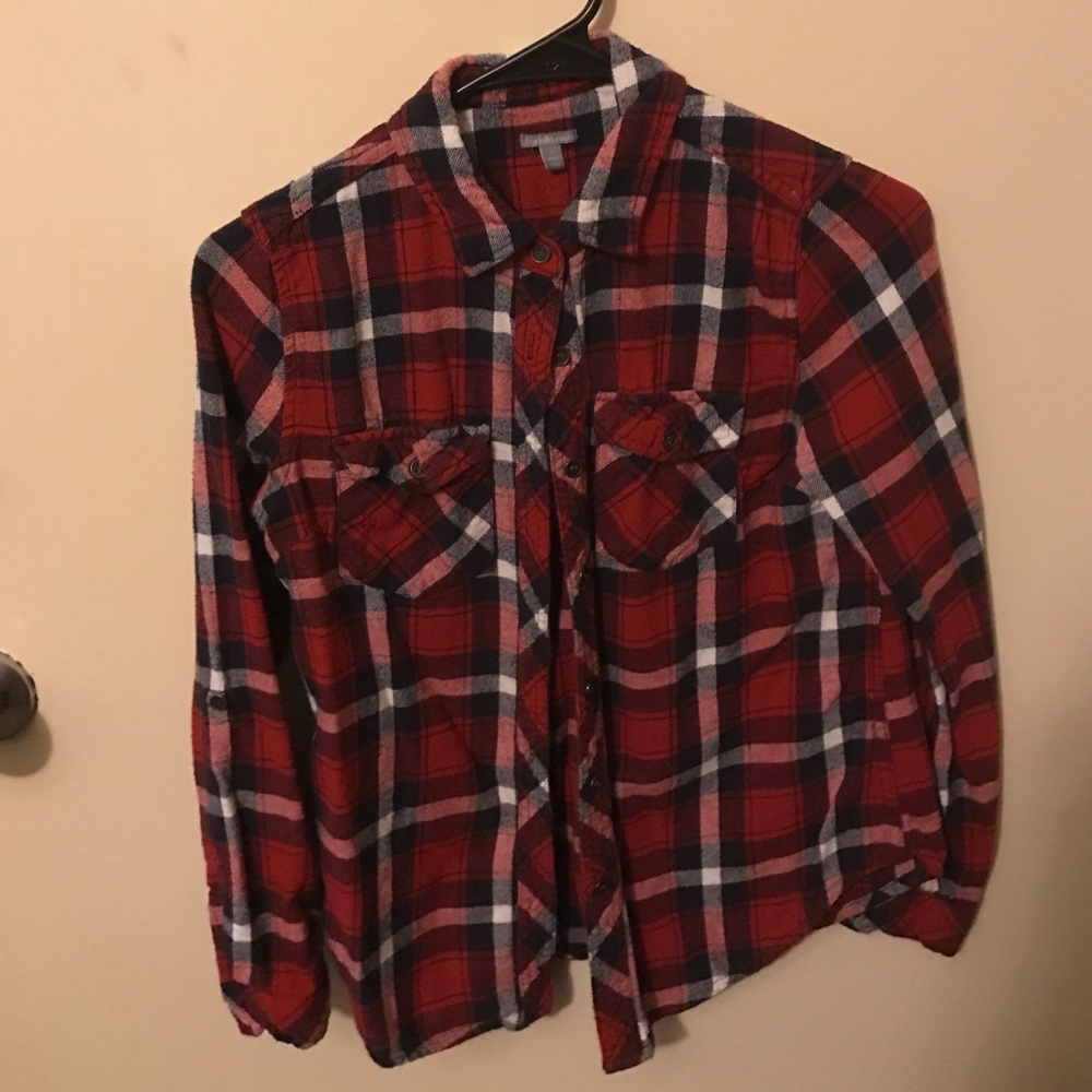 Plaid button up shirt