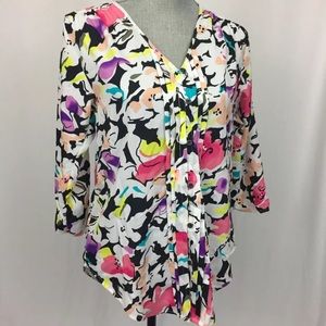 YUMI KIM Anthropologie Lizzie Floral Blouse Top