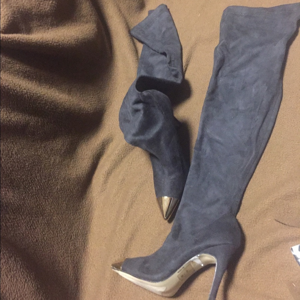 Black over the knee boots