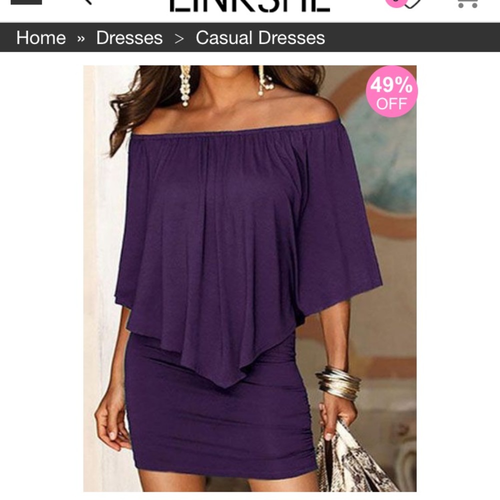 Sexy purple dress, brand new never worn
