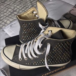 Converse Studs High Tops Size 5