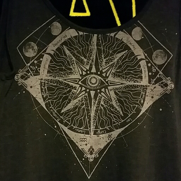 Festival styled tank top w/fringed bottom - Picture 2 of 4