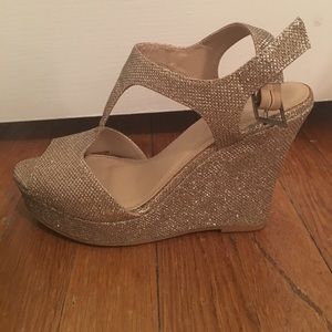 Gold Sparkle wedges