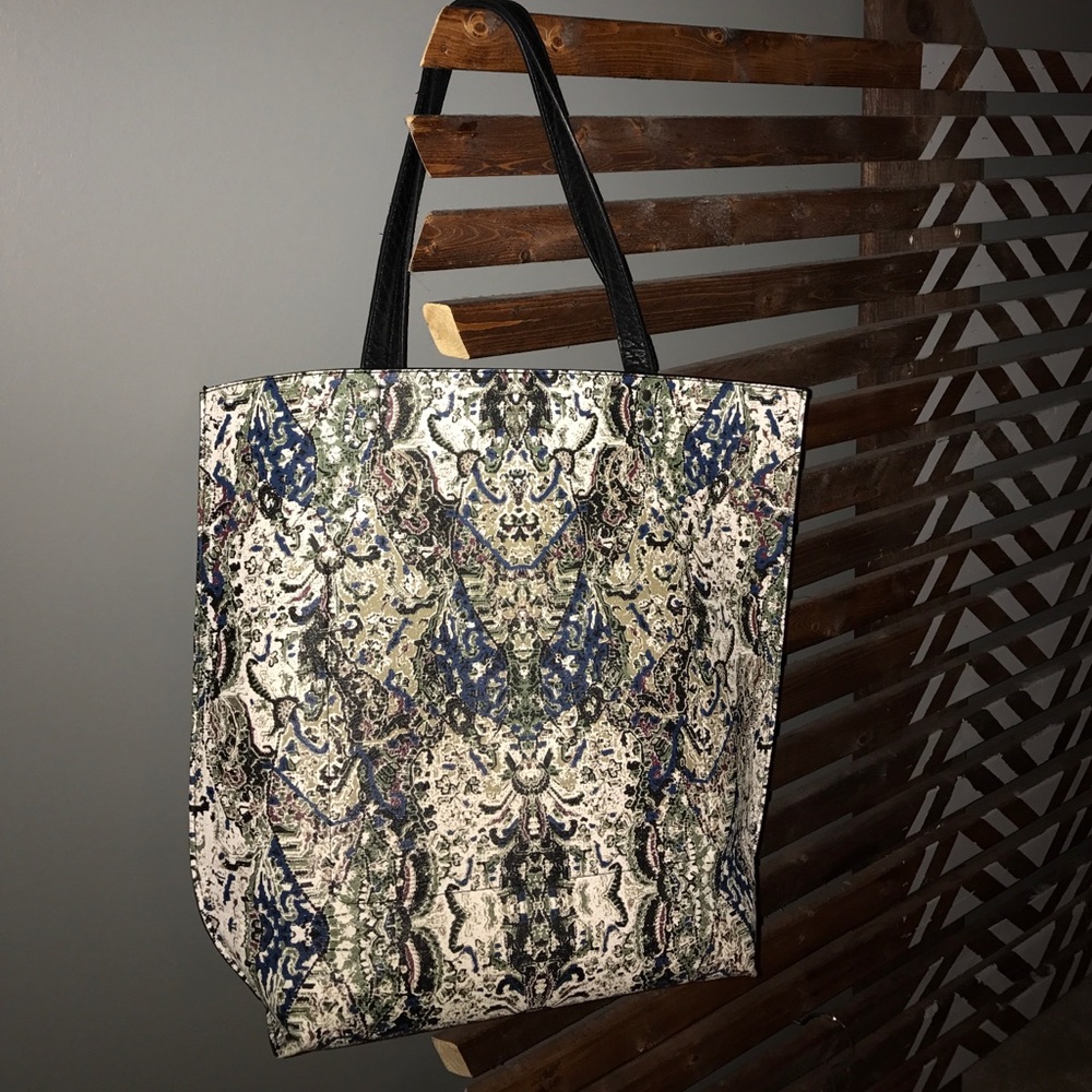 Abercrombie & Fitch reversible faux leather tote