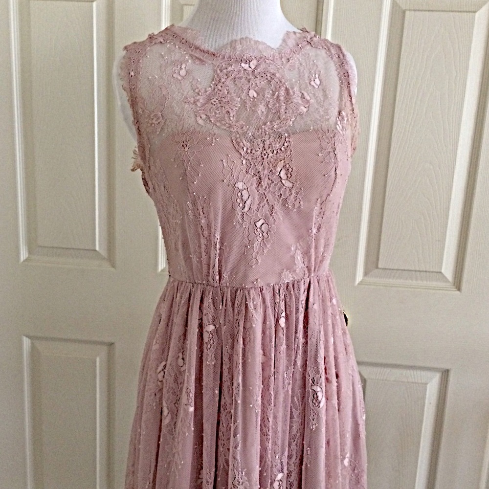 🎉Host Pick 🎉Hitherto BHLDN Celia Dress - Rose