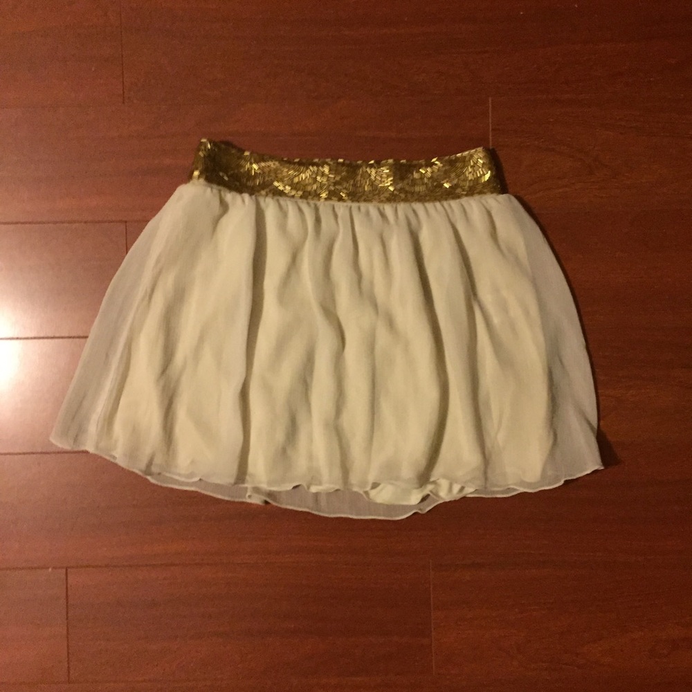 Cream Skater Dress