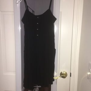 Black Thin Strapped Express Dress