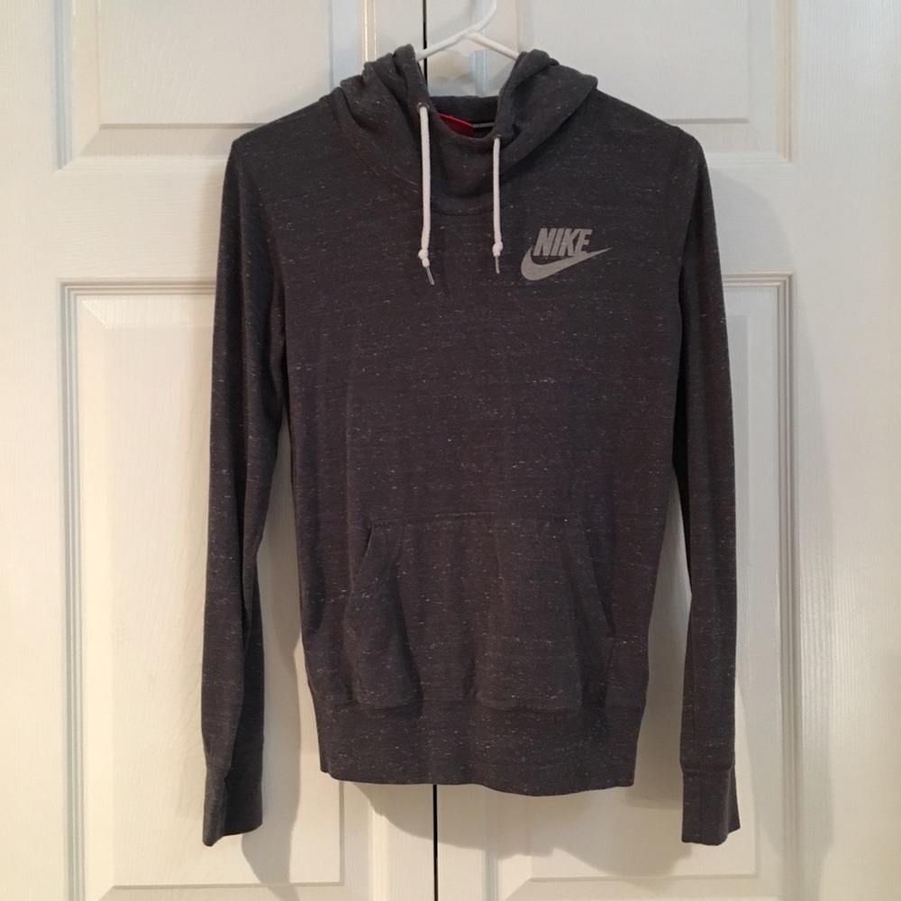 Gray Nike cowl hoodie