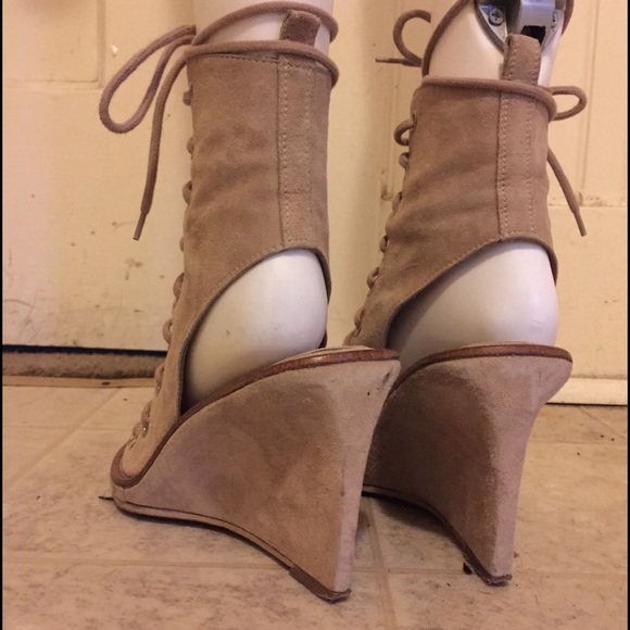 SOLD Ann Demeulemeester lace-up boots sz 37.5 - Picture 3 of 4