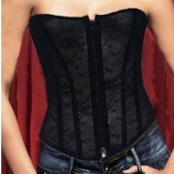 CORSET LACE SHEER DELIGHT OPEN BACK - Picture 2 of 3