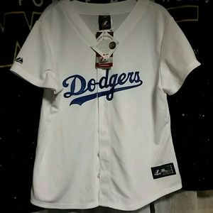 Majestic Womens dodger home jersey