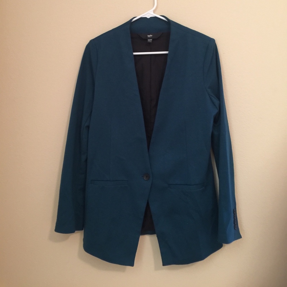 Teal, soft blazer
