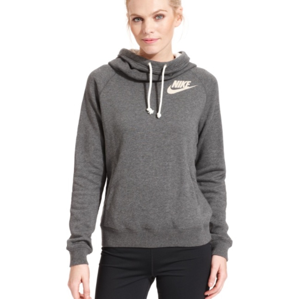 Nike cowl neck gray hoodie