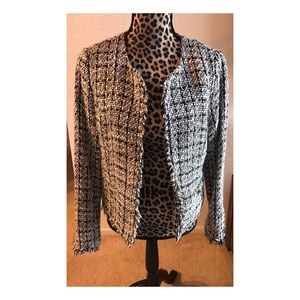 Olive & Oak White and Black Blazer Jacket