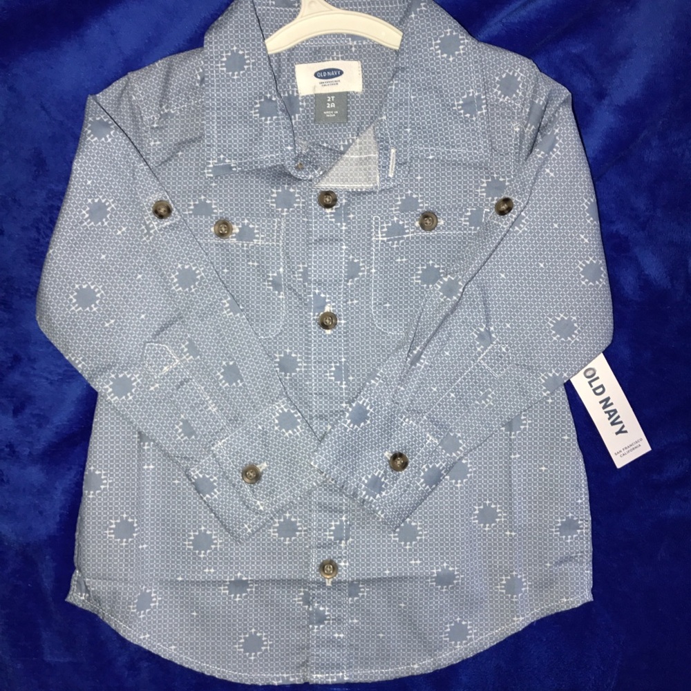 Old navy size 2t boys long sleeve western shirt