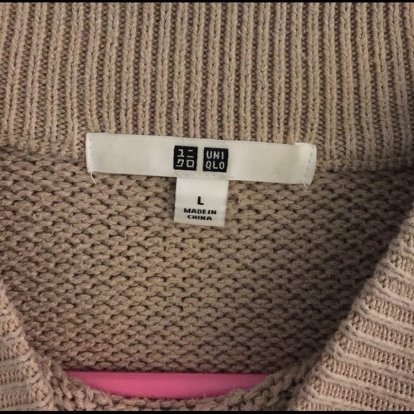Uniqlo Women's Heavy Sweater, Tan, Size L - Picture 2 of 3