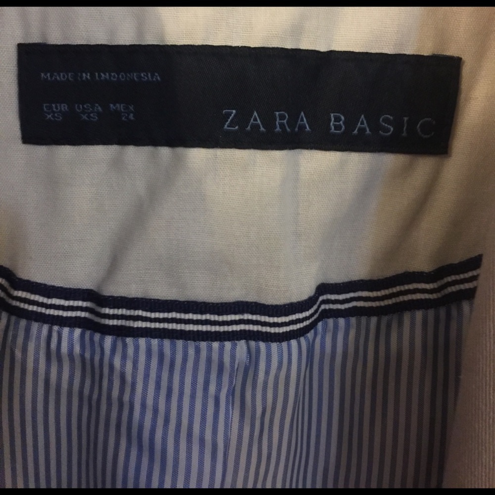 Zara Basic Blazer in Tan color.