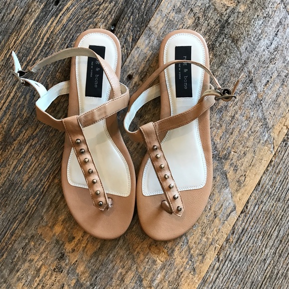 Rag & Bone Eli studded thong sandals - Picture 2 of 4