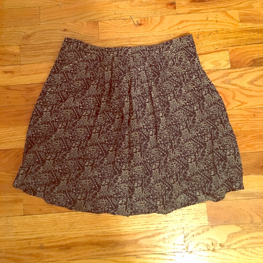 Comptoir Des Cotonniers printed silk skirt