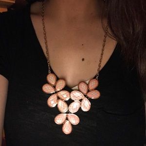 Pink statement necklace