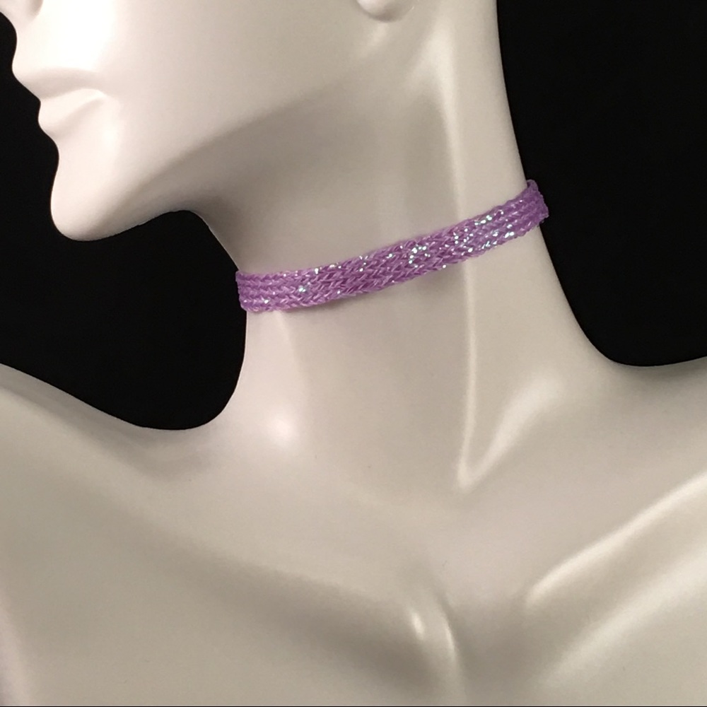 🍬Metallic Pastel Purple Layering Choker🍬