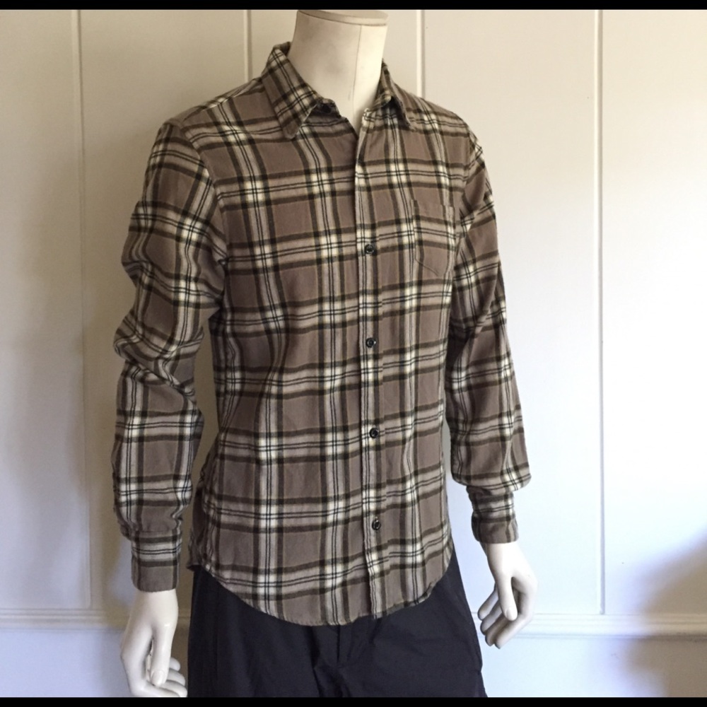 Black Pupil Flannel Button-down
