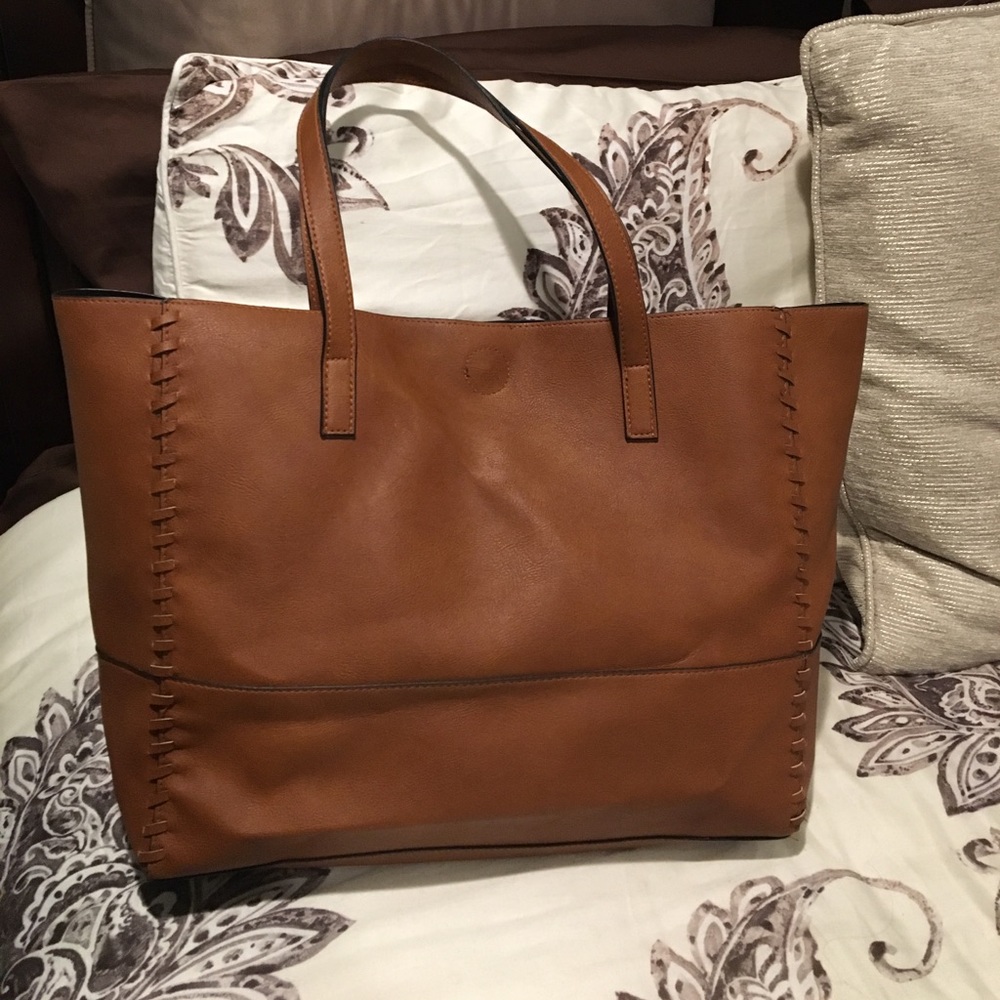 Tan leather bag