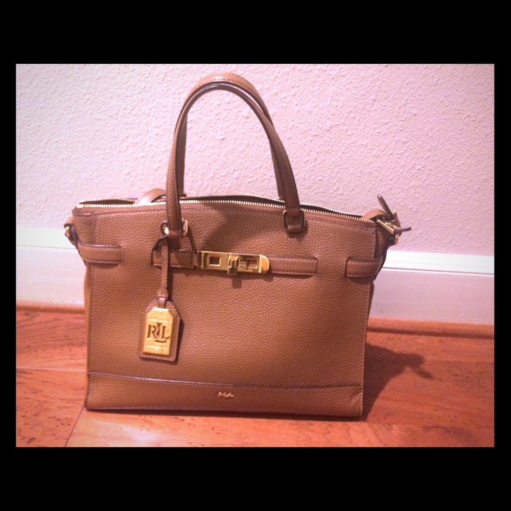 Lauren Ralph Lauren handbag. 12" x 9.5" x 5"