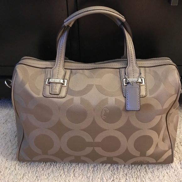 Coach Handbags - Taupe Coach Handbag