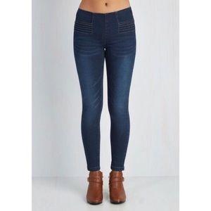 ModCloth Elastic Waist Skinny Jeans