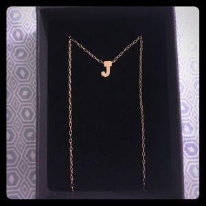 BRAND NEW! Handmade gold "J" initial necklace