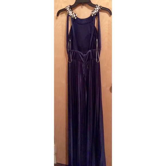 Elegant blue prom dress - Picture 4 of 6