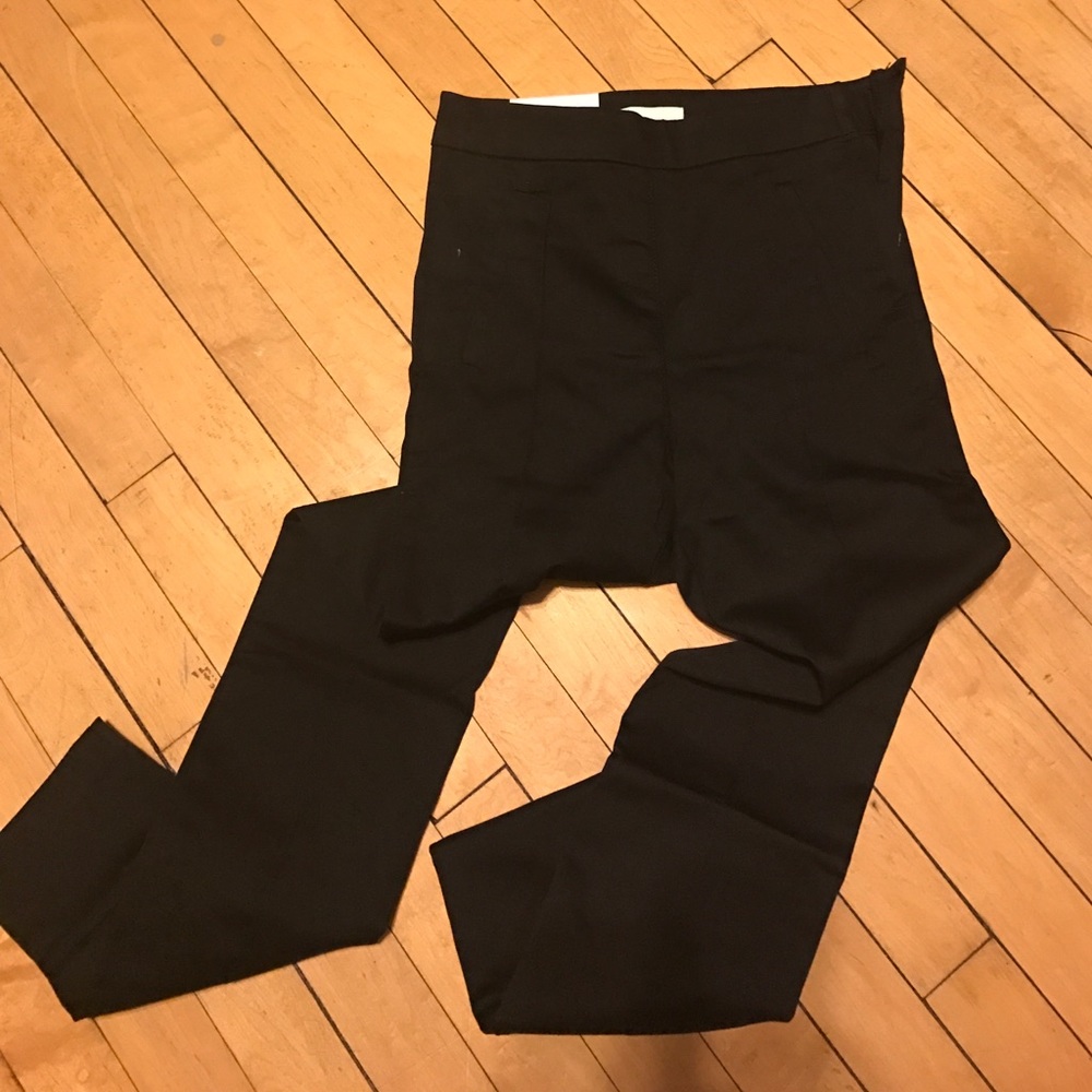 High waisted black pants
