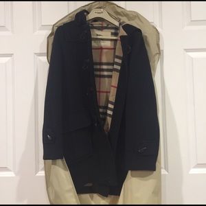 Burberry London Duffle Coat in black, size 4 (US)