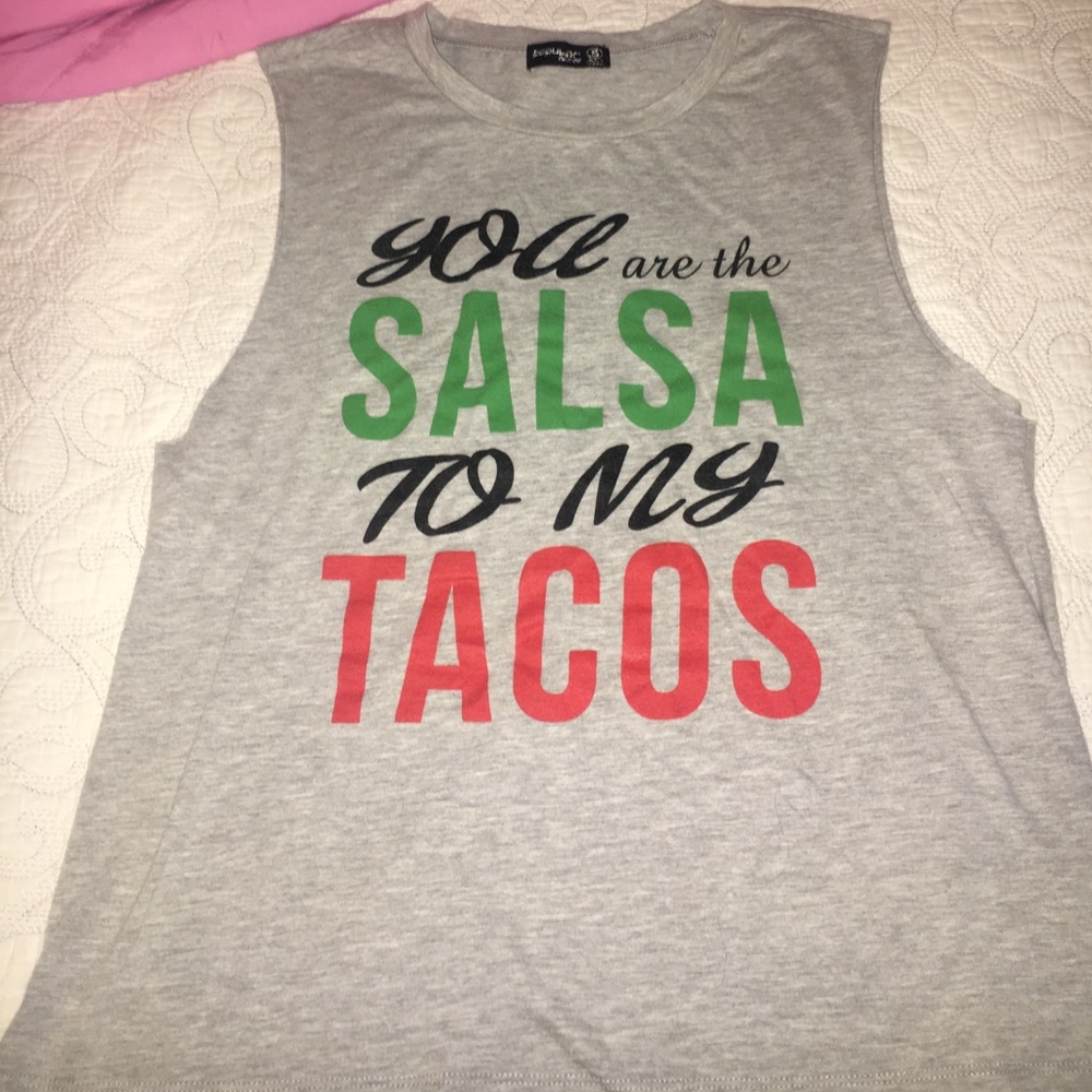"Taco" Grey muscle tee shirt