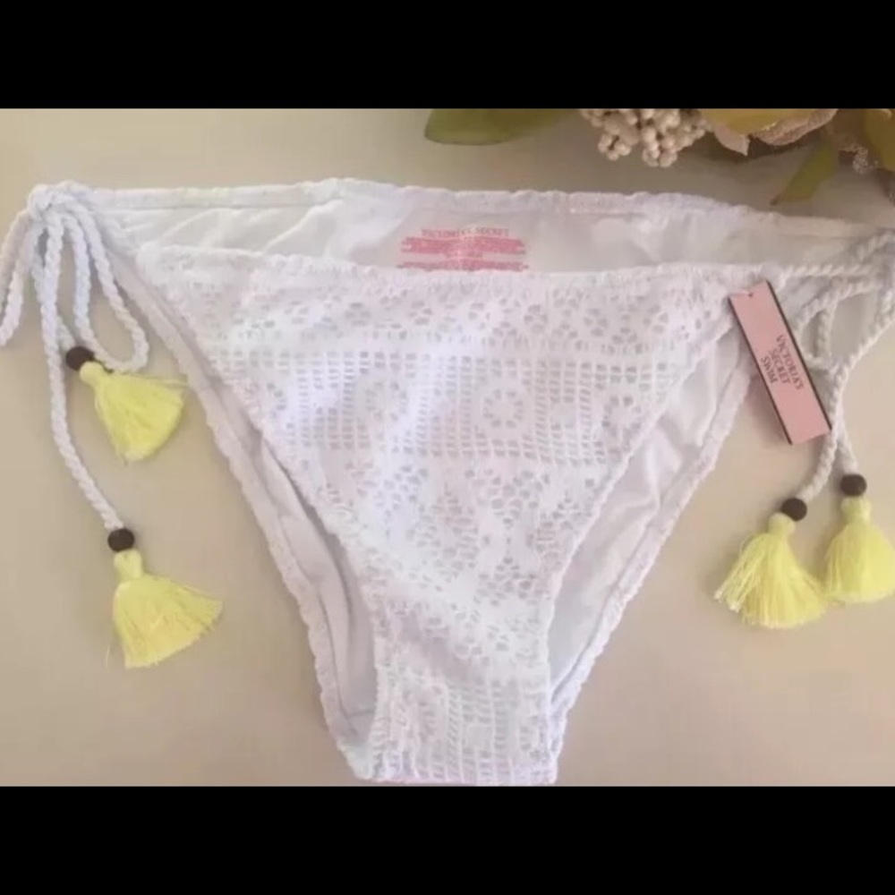 REDUCED Victoria's Secret White Bikini Bottoms