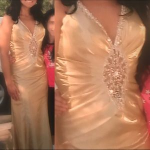 Stunning Gold Prom Dress