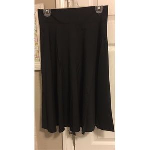 Black high waisted skirt