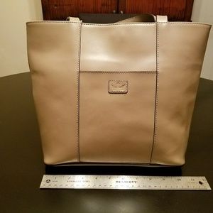 Baekgaard Tote -TAUPE w/Black Trim