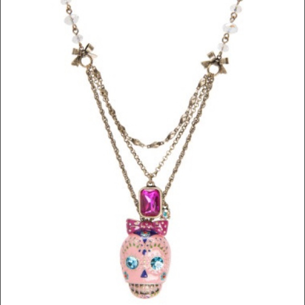 Betsy Johnson Sugar Skull Necklace