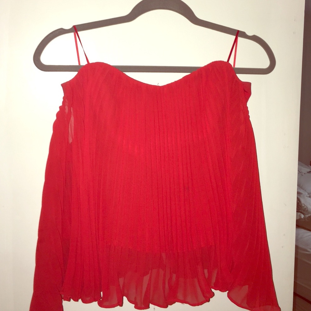 Red Guess blouse