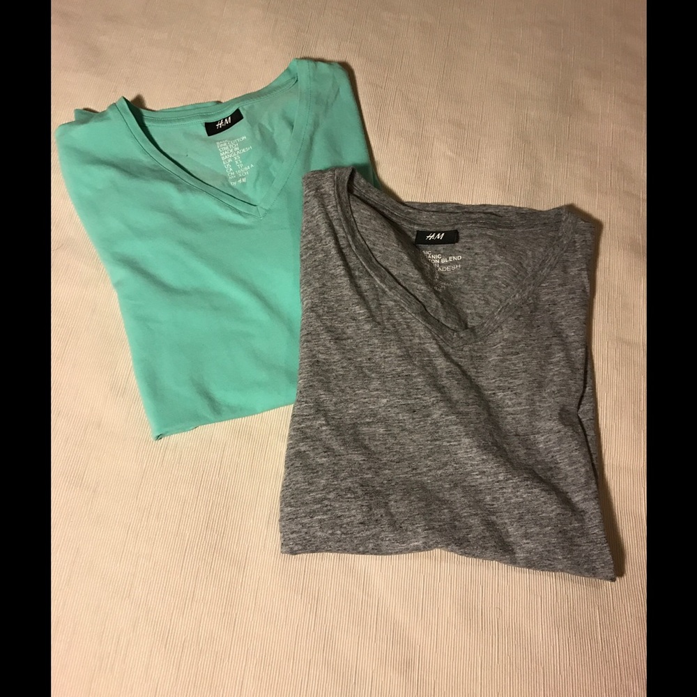 H&M V-Neck Shirts - 2 Pack