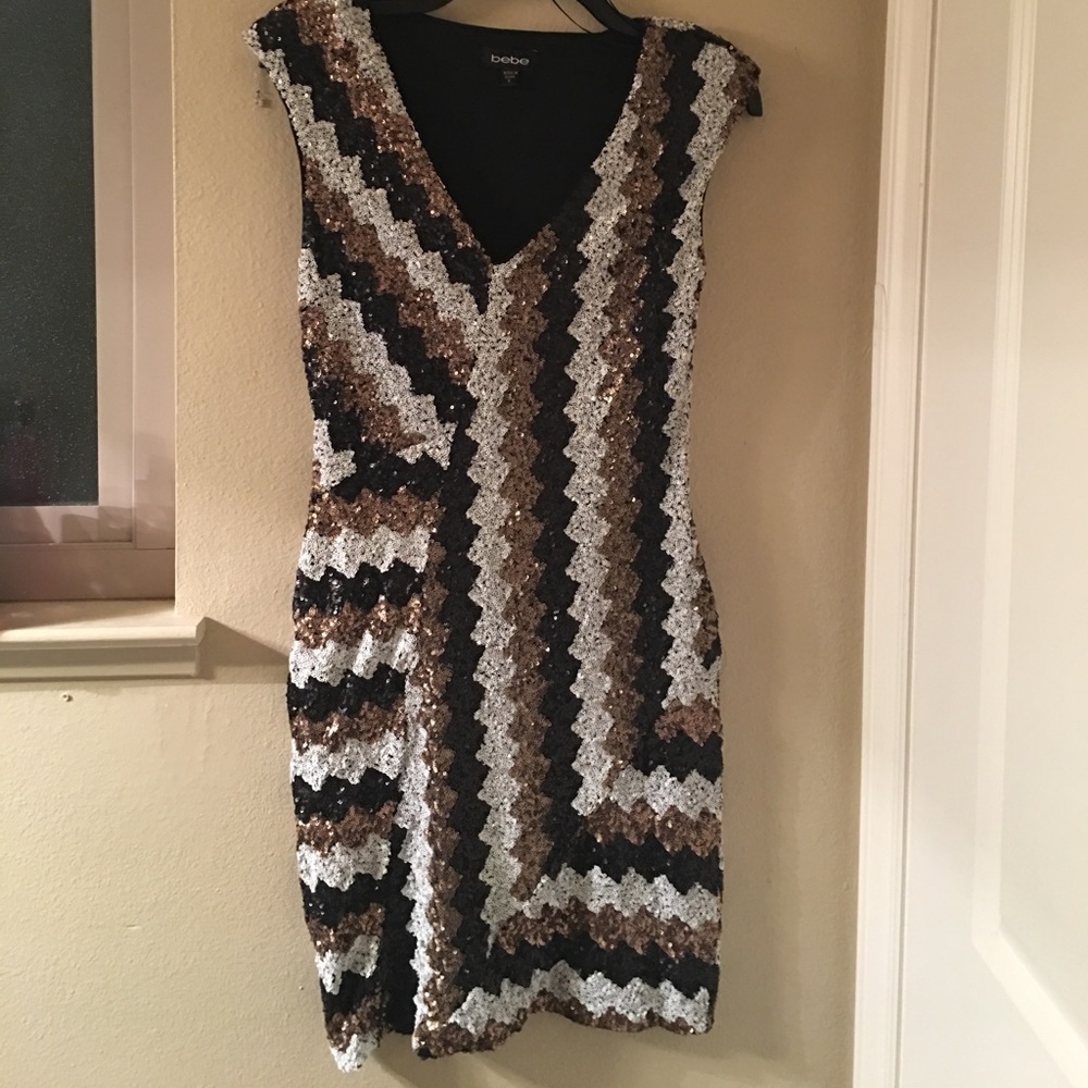 Bebe Sequin Dress