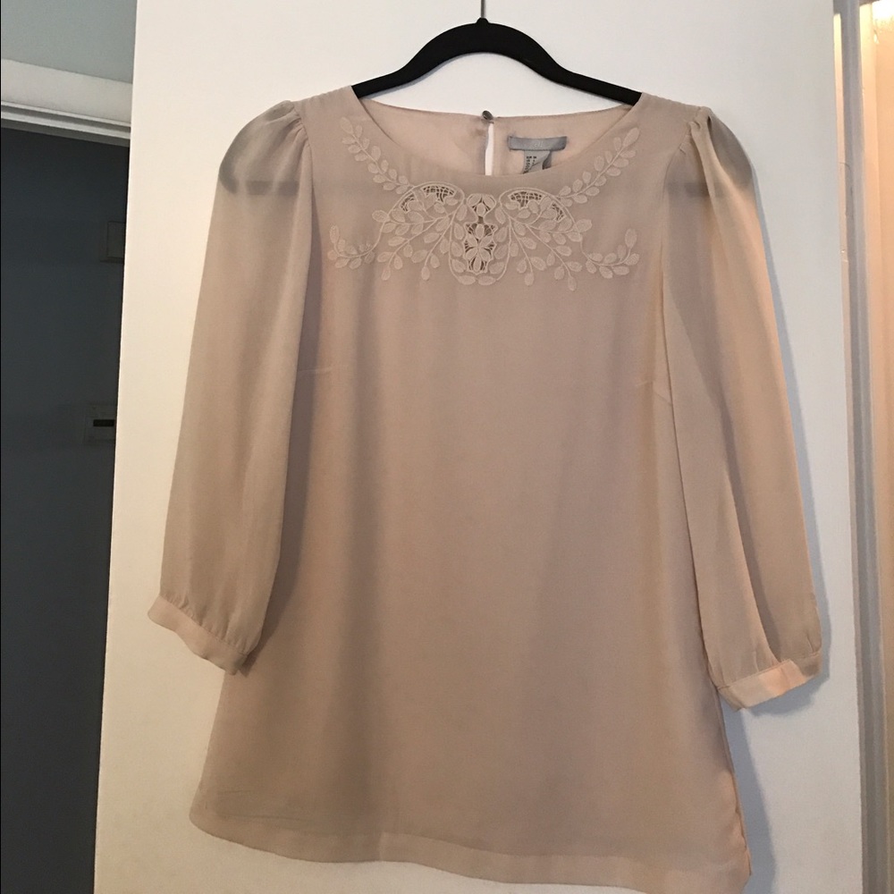 H&M Beige Blouse