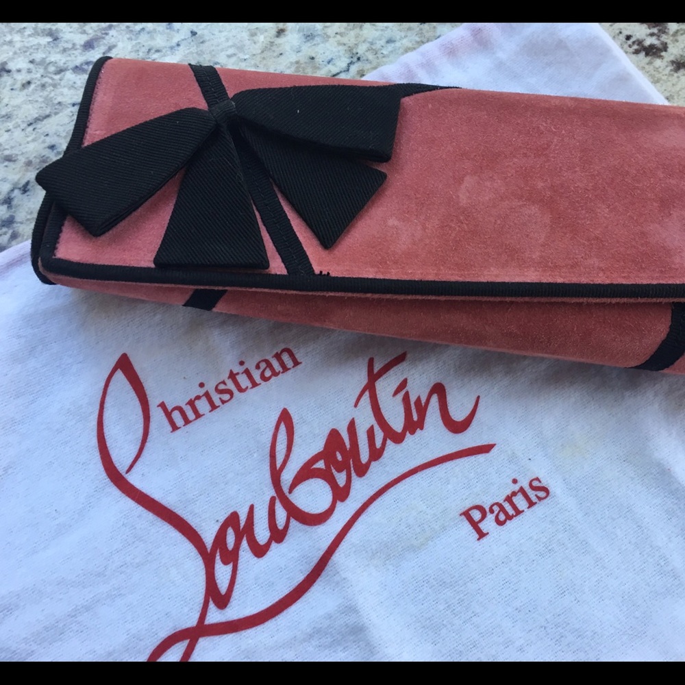 CHRISTIAN LOUBOUTIN La Valliere Asymmetric Clutch